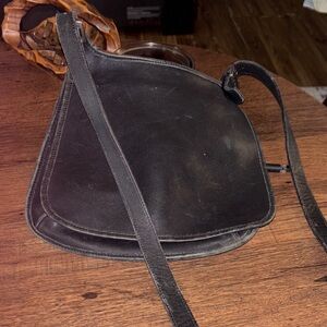 Coach vintage black hippie flip bag
